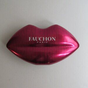 FAUCHON PARIS Chocolates Tin Box Hot Pink Lips EMPTY BOX